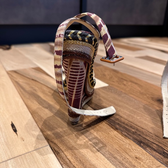 Christian Louboutin printed espadrilles heels - Picture 4 of 13